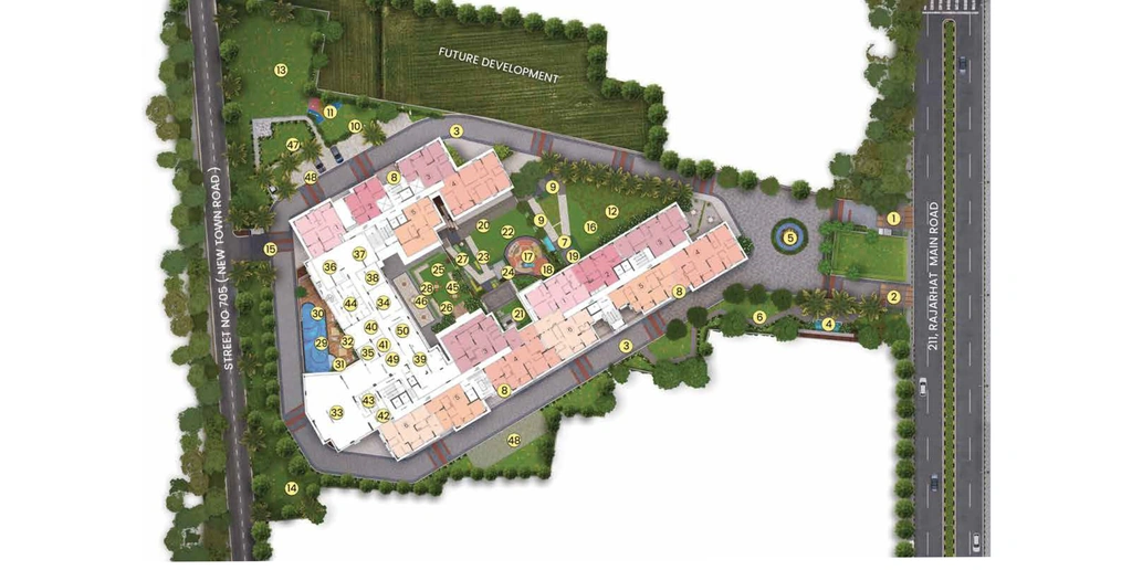 Master Plan of Bhawani Paraiso in New Town, Kolkata - Image 434372