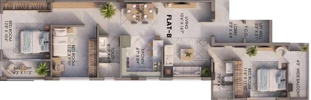 3 BHK Flat in Delta Salasar DB21 in New Town, Kolkata - Image 930844