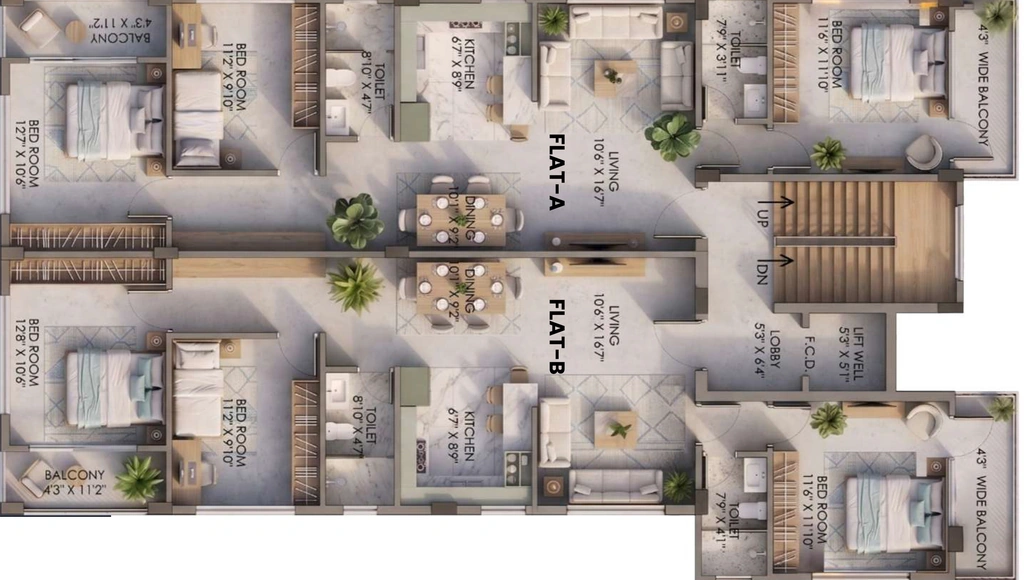 Floor Plan of Delta Salasar DB21 in New Town, Kolkata - Image 434417