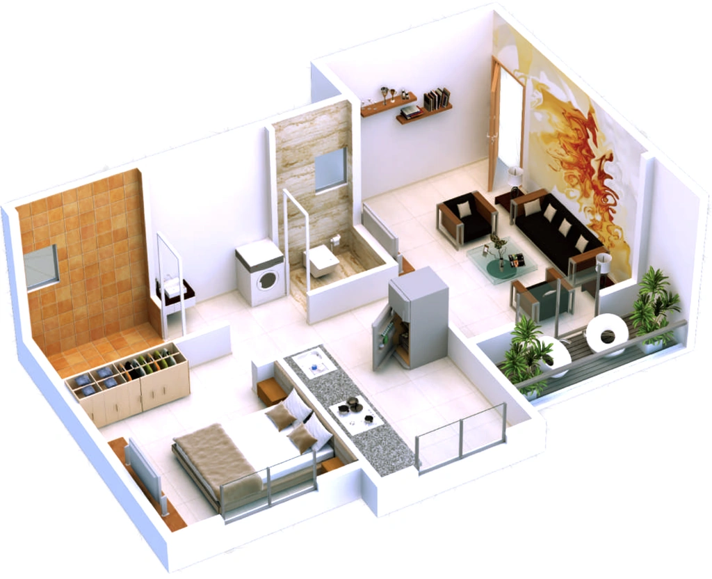 1 BHK Flat in Shahane Suncity in Dasak, Nashik - Image 930845