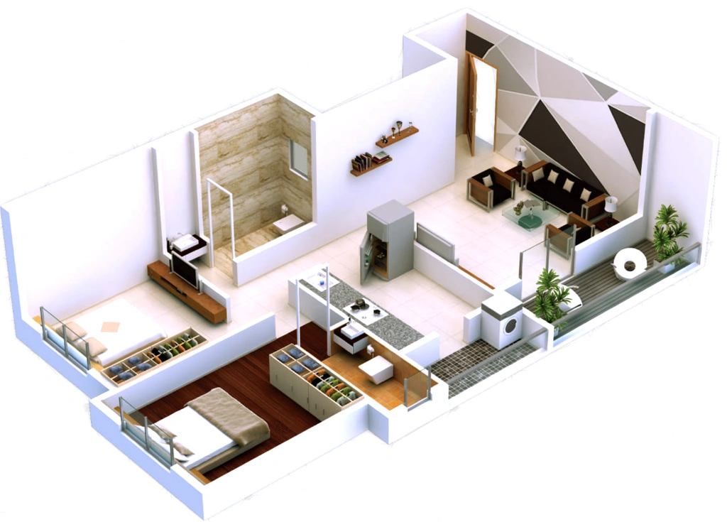 2 BHK Flat in Shahane Suncity in Dasak, Nashik - Image 930847
