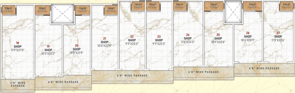 Floor Plan of Commercial Shahane Suncity in Dasak, Nashik - Image 434413