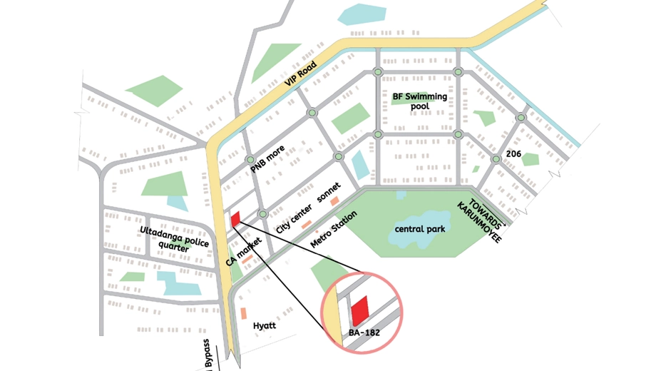 Location of Delta Parkview BA 182 in Salt Lake, Kolkata - Image 434430