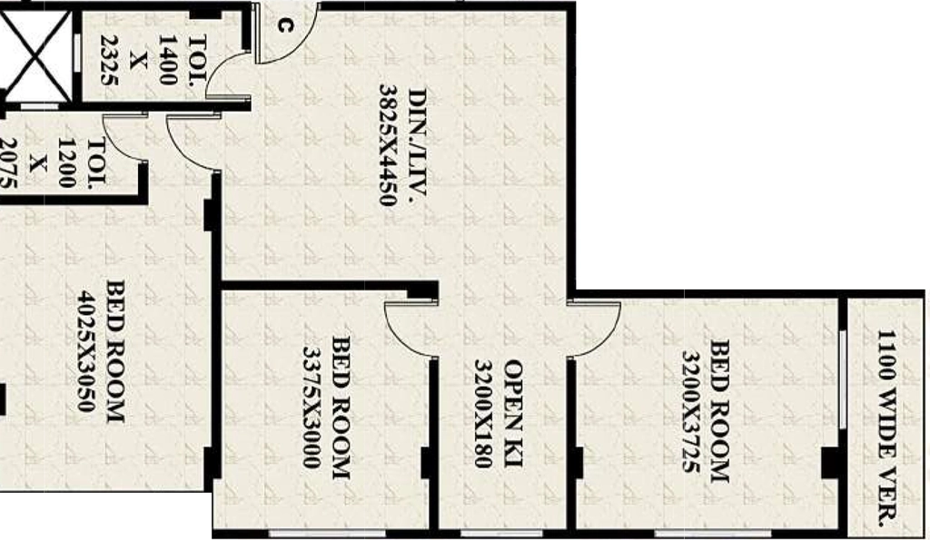 3 BHK Flat in AV Courtyard in Rajarhat, Kolkata - Image 930868