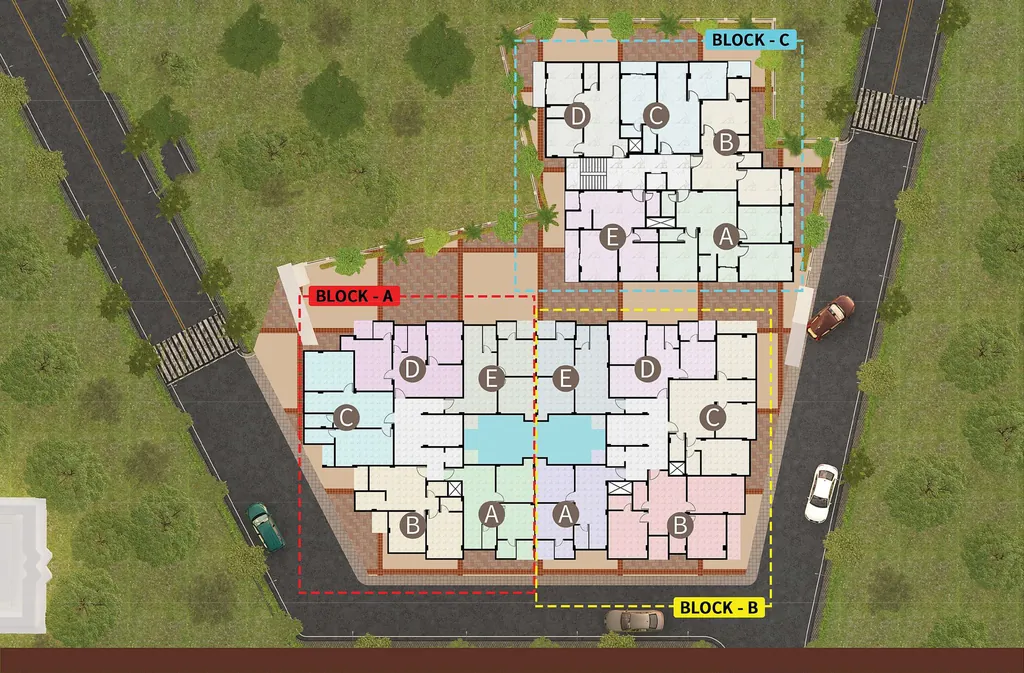 Master Plan of AV Courtyard in Rajarhat, Kolkata - Image 434454