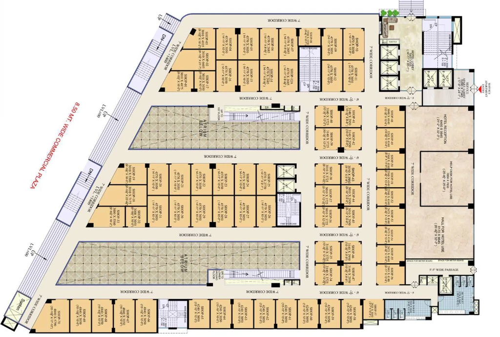 Floor Plan of Robust High Street in Indirapuram, Ghaziabad - Image 434533