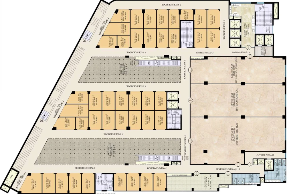 Floor Plan of Robust High Street in Indirapuram, Ghaziabad - Image 434532