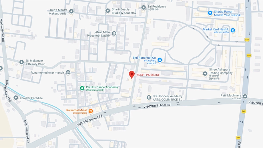 Location of Digvijay Riddhi Paradise in Makhmalabad, Nashik - Image 434465