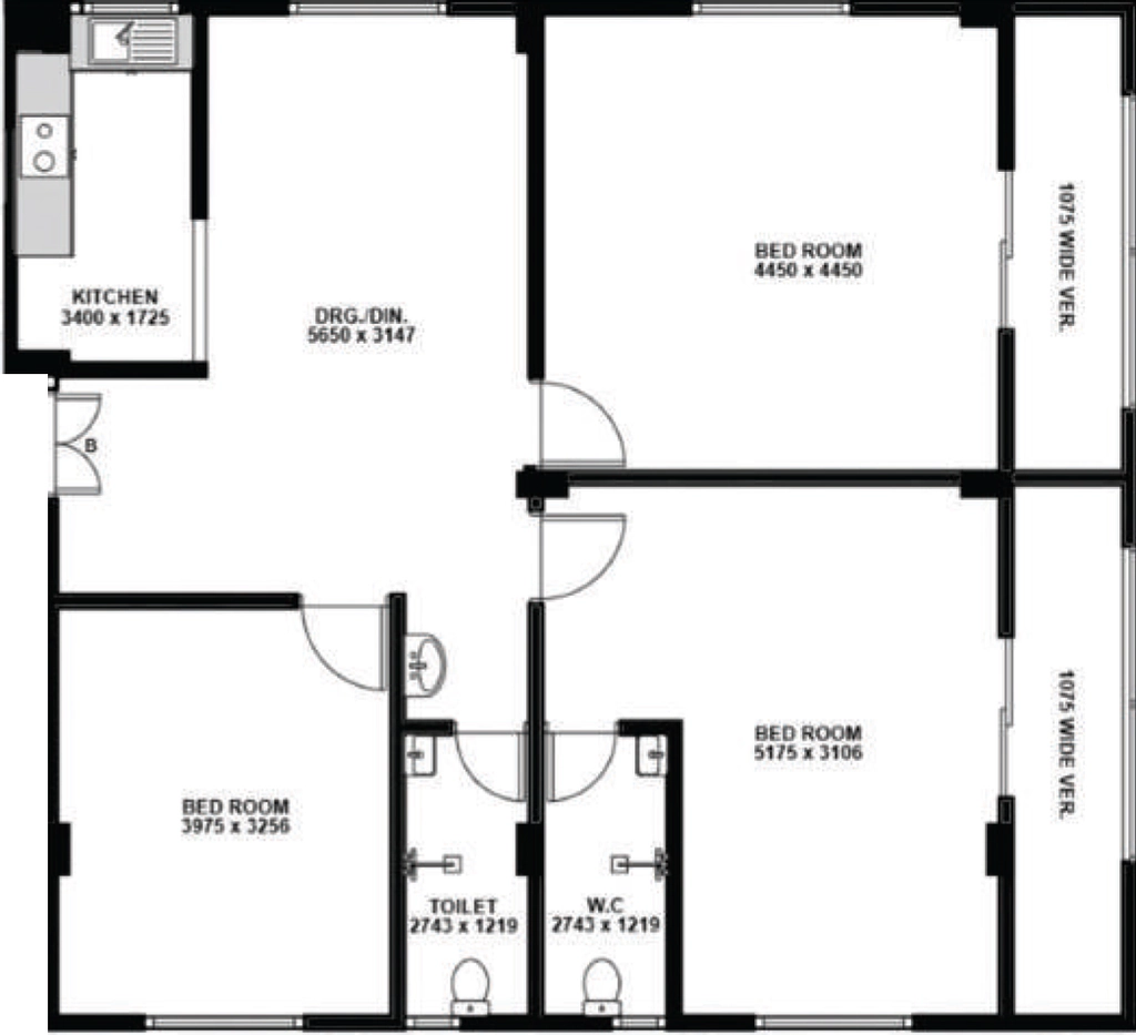 3 BHK Flat in AV Square in Rajarhat, Kolkata - Image 930880