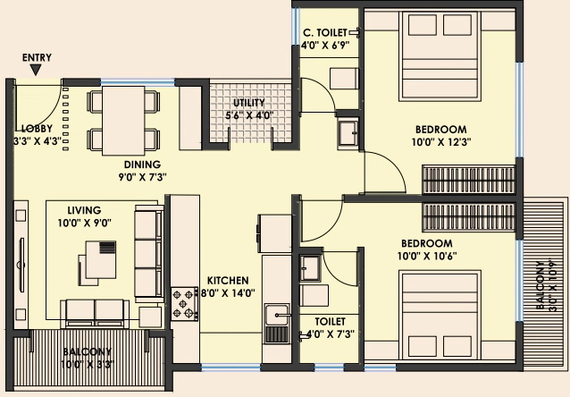2 BHK Flat in Shreedisha Nilaya Pride in Nashik Road, Nashik - Image 930881
