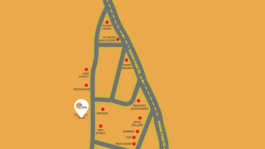 Location of Shreedisha Nilaya Pride in Nashik Road, Nashik - Image 434476