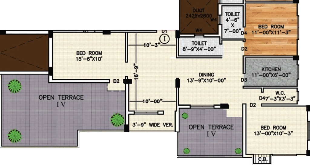3 BHK Flat in Rajwada Crest in Nayabad, Kolkata - Image 930893