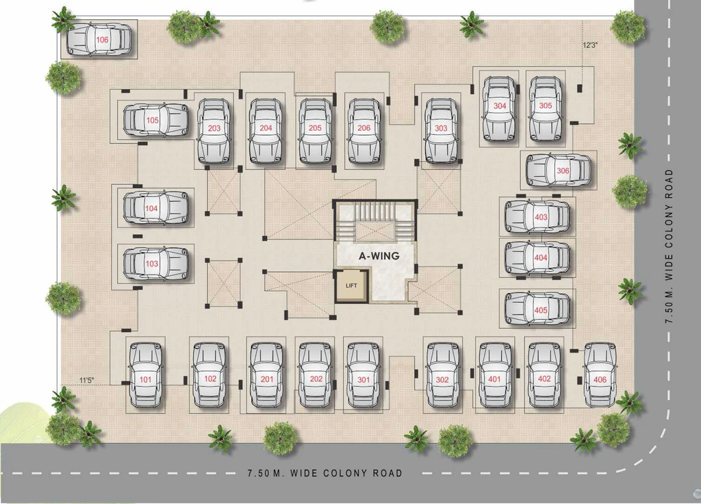 Master Plan of Roongta Shree Tirumala Bhumika A in Dwarka, Nashik - Image 434489
