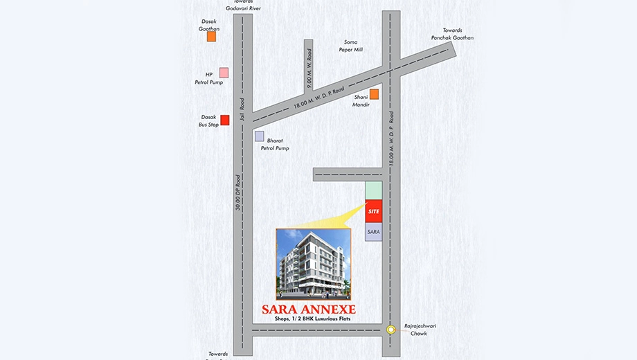 Location of Sara Annexe in Nashik Road, Nashik - Image 434502