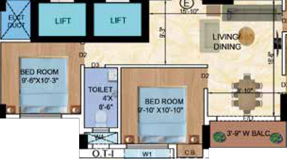 3 BHK Flat in Rajwada Laxmi Grand Avenue in Sonarpur, Kolkata - Image 930907