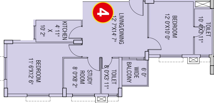 2.5 BHK Flat in Supreme Residency in Rajarhat, Kolkata - Image 930918