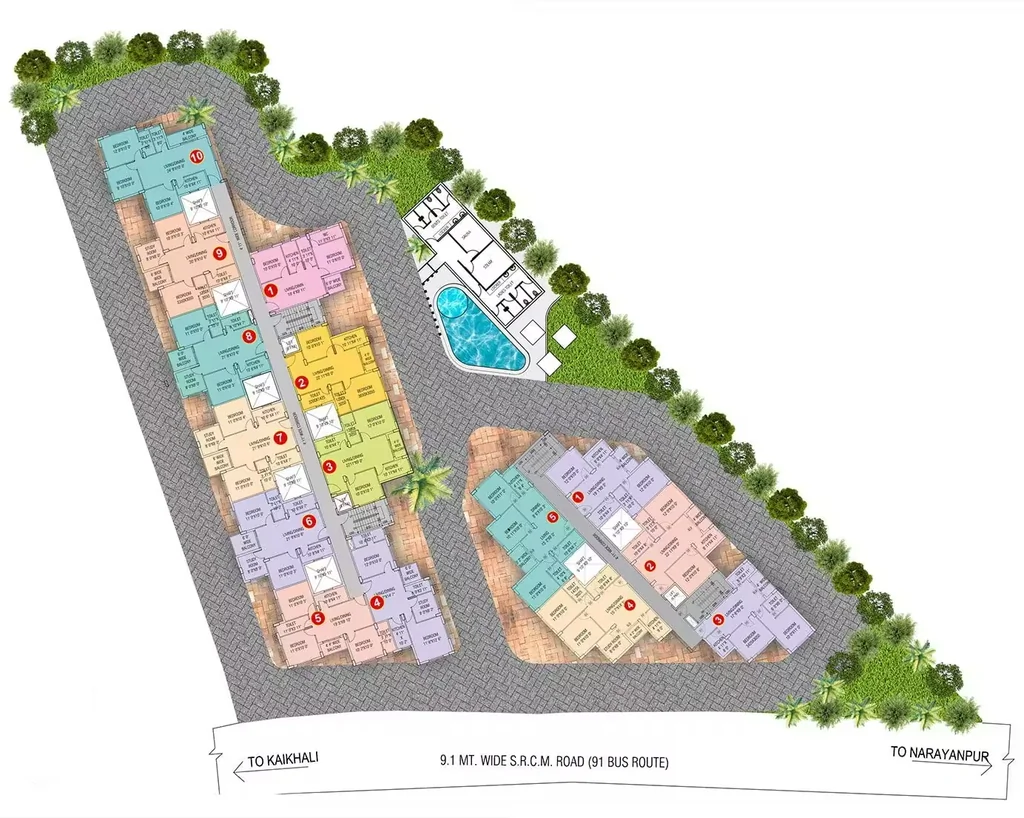 Master Plan of Supreme Residency in Rajarhat, Kolkata - Image 434557