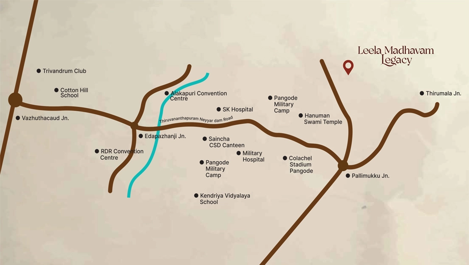 Location of Si Leela Madhavam Legacy in Thirumala, Thiruvananthapuram - Image 434646