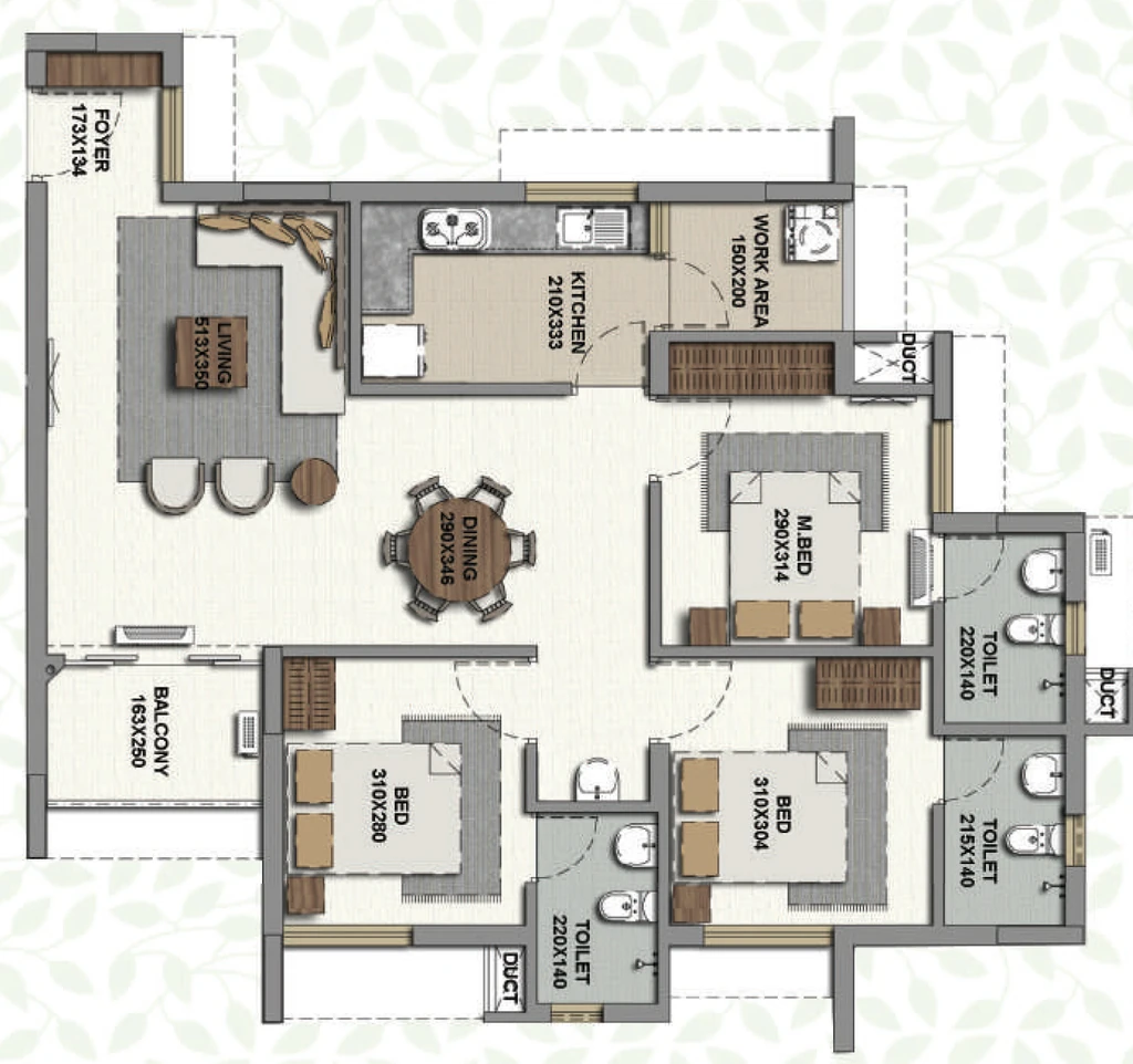 2 BHK Flat in Malabar Orchid Park in Peyad, Thiruvananthapuram - Image 930949