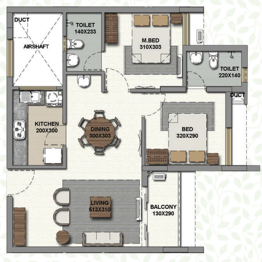 2 BHK Flat in Malabar Orchid Park in Peyad, Thiruvananthapuram - Image 930948