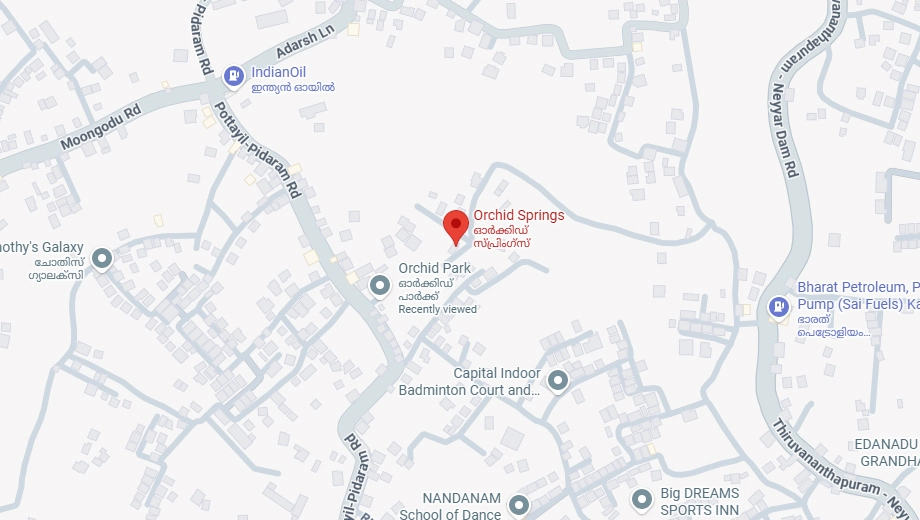Location of Malabar Orchid Springs in Peyad, Thiruvananthapuram - Image 434676