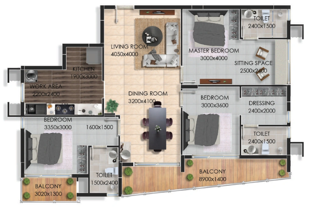 3 BHK Flat in Marutham Crest One35 in Chacka, Thiruvananthapuram - Image 930963