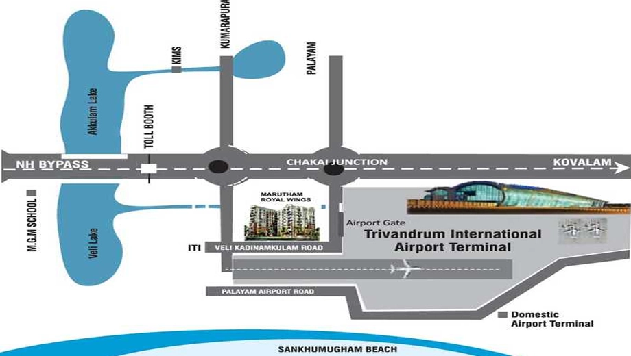 Location of Marutham Royal Wings in Chacka, Thiruvananthapuram - Image 434776