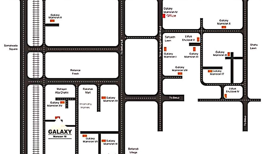 Location of Galaxy Mansion 18 in New Manish Nagar, Nagpur - Image 434562