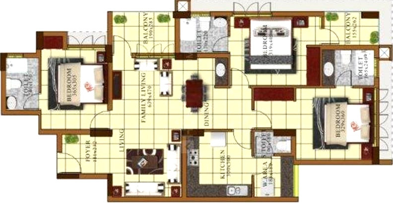 3 BHK Flat in Samson And Sons Nova Castle in Muttada, Thiruvananthapuram - Image 931014