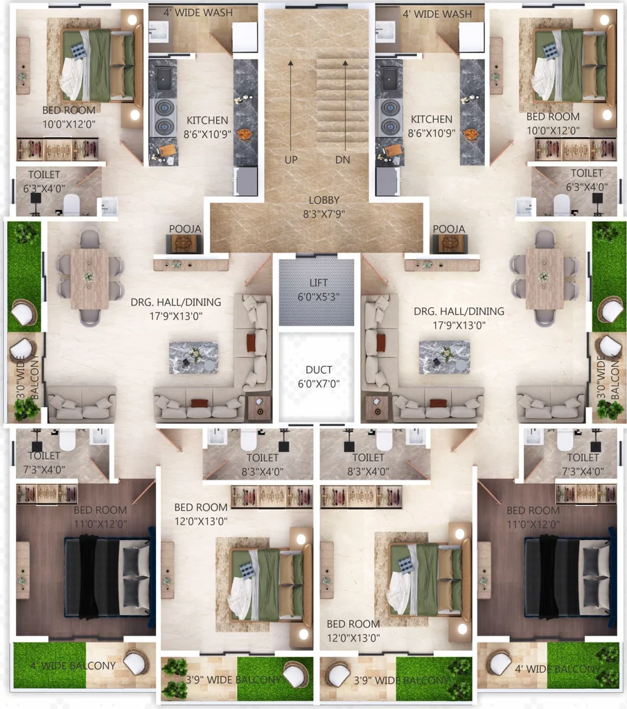 Floor Plan of SS Golden Galaxy in New Manish Nagar, Nagpur - Image 434577