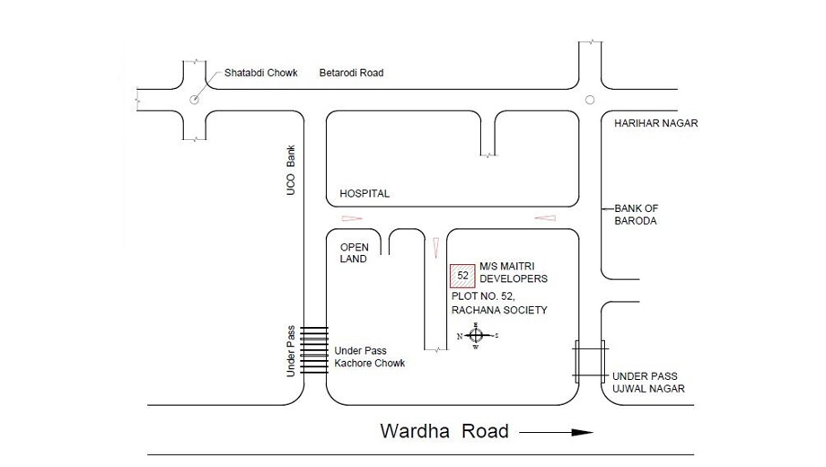 Location of Maitri Marigold in Manish Nagar, Nagpur - Image 434593