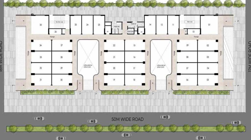 Floor Plan of Jindalsons Opus in Siddhartha Vihar, Ghaziabad - Image 434617