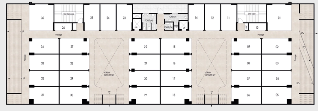 Floor Plan of Jindalsons Opus in Siddhartha Vihar, Ghaziabad - Image 434615