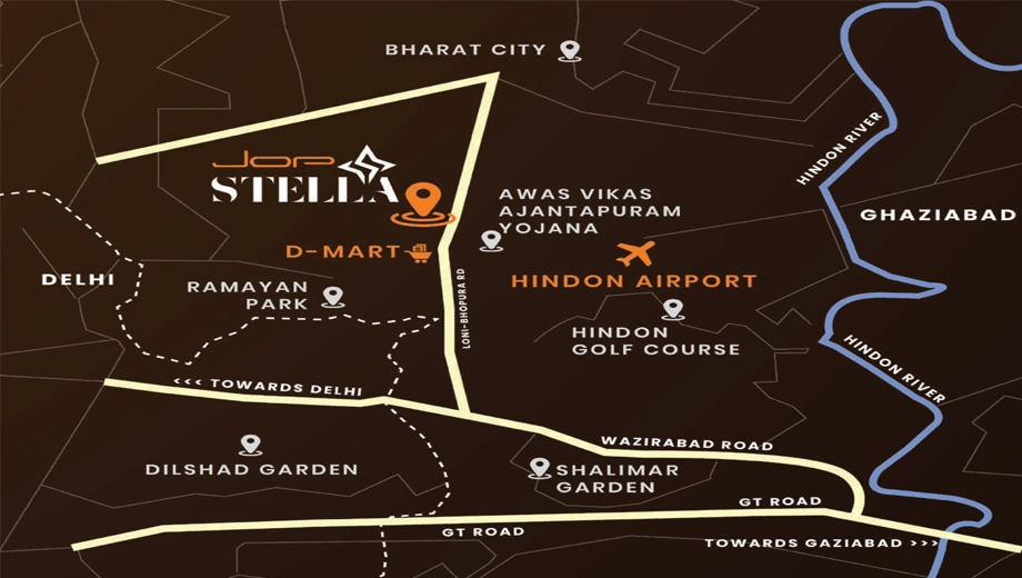 Location of Jop Stella in Bhopura, Ghaziabad - Image 434629
