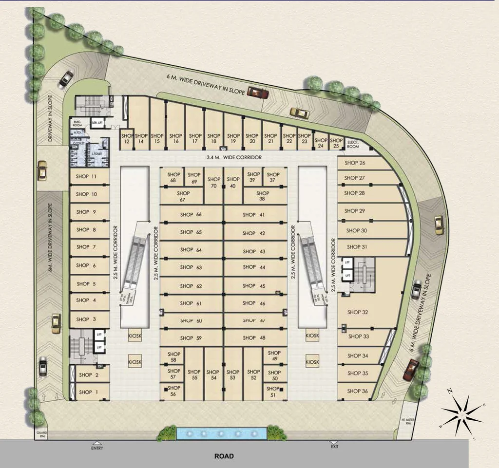 Floor Plan of Mahagun Mmillennia in Crossings Republik, Ghaziabad - Image 434641