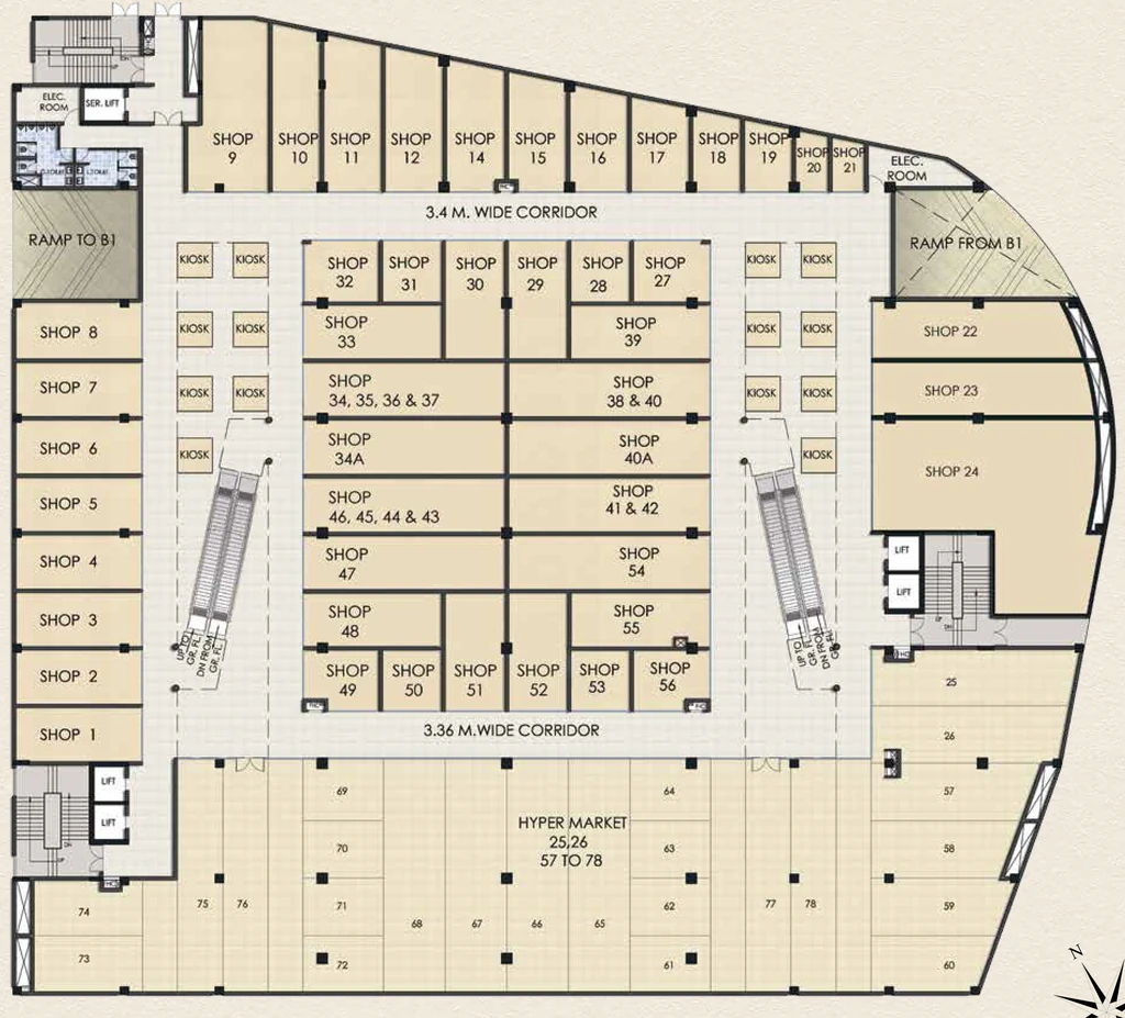 Master Plan of Mahagun Mmillennia in Crossings Republik, Ghaziabad - Image 434642