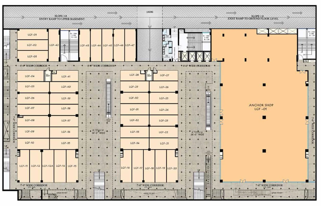 Floor Plan of Oxy Hi Street in Sahibabad, Ghaziabad - Image 434733