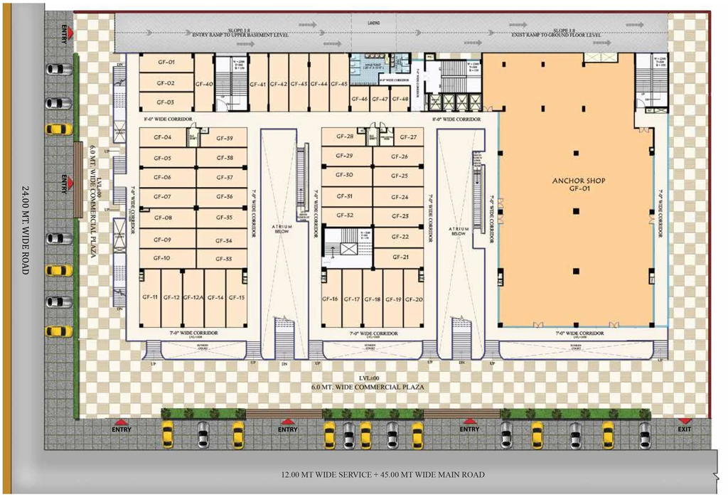 Floor Plan of Oxy Hi Street in Sahibabad, Ghaziabad - Image 434734