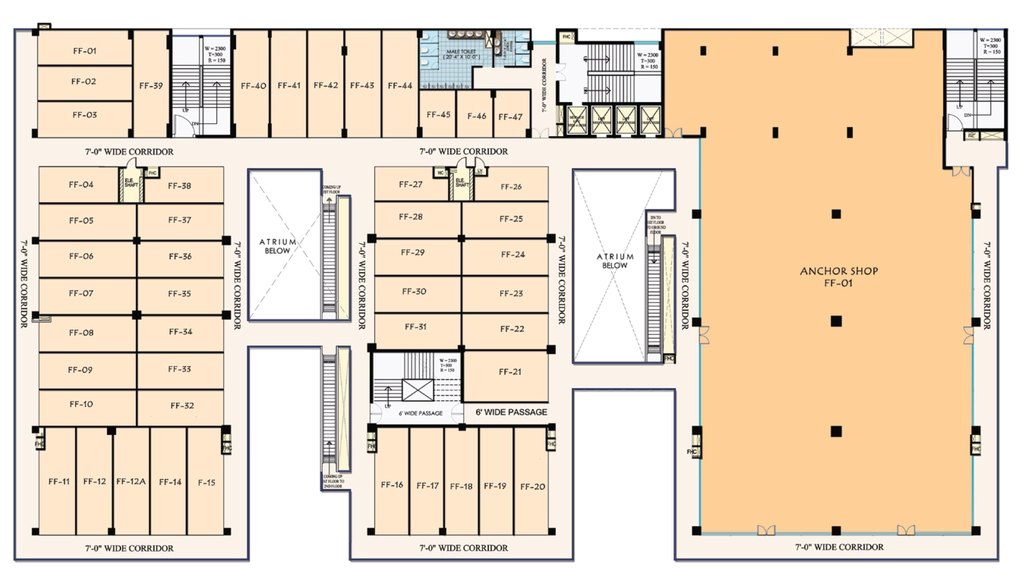 Floor Plan of Oxy Hi Street in Sahibabad, Ghaziabad - Image 434732