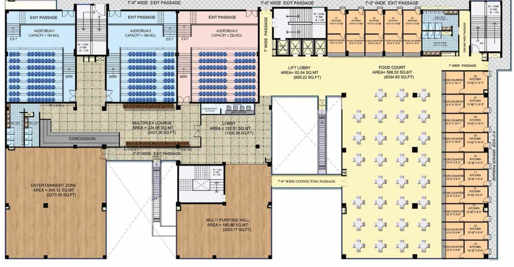 Floor Plan of Oxy Hi Street in Sahibabad, Ghaziabad - Image 434736