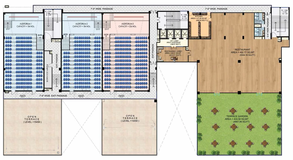 Floor Plan of Oxy Hi Street in Sahibabad, Ghaziabad - Image 434735