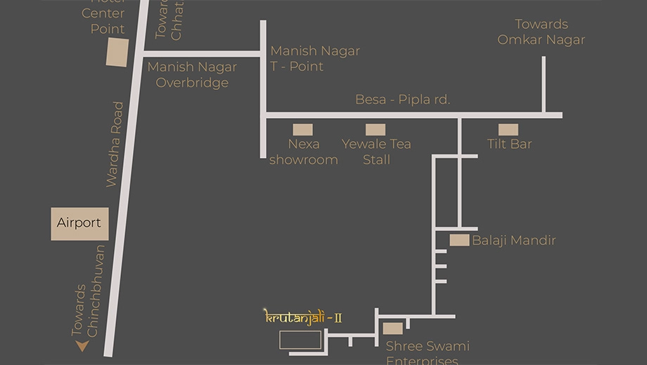 Location of MG Krutanjali 2 in Besa, Nagpur - Image 434742