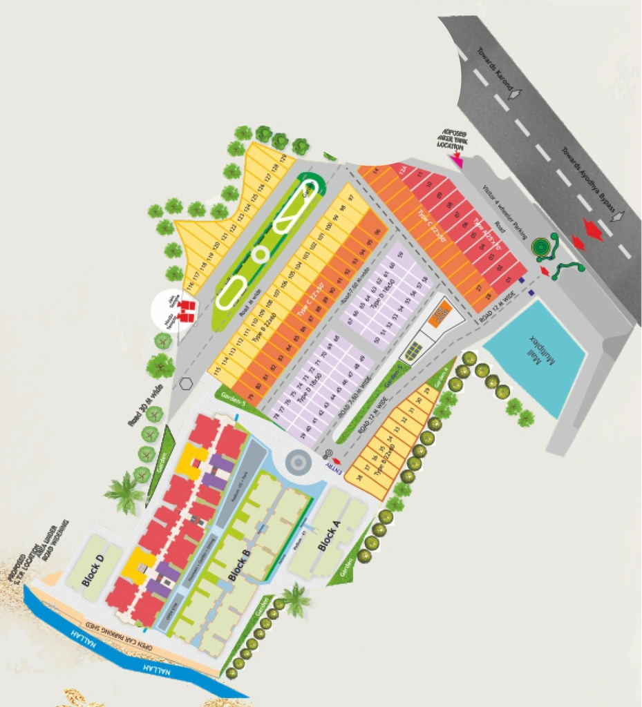 Master Plan of Sage Galleria Commercial in Bawadiya Kalan, Bhopal - Image 434822