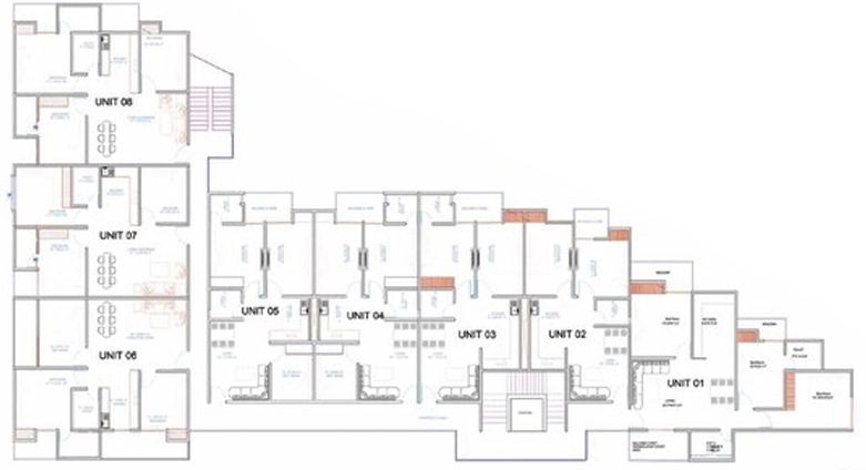 Floor Plan of Residential Robust High Street in Indirapuram, Ghaziabad - Image 434845