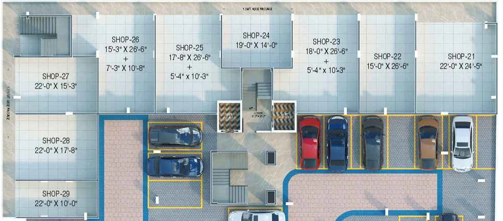 Floor Plan of Commercial Raj Palace 15 in Besa, Nagpur - Image 434842