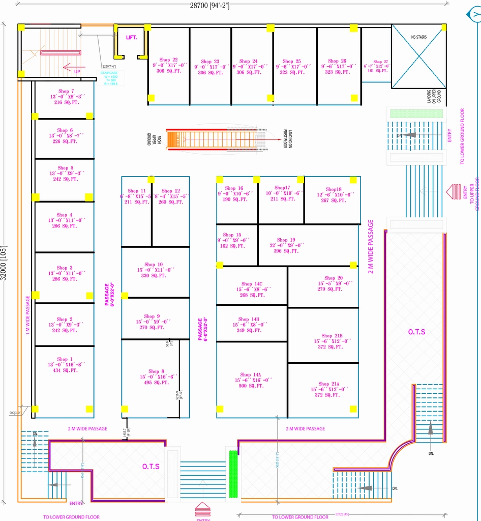 Floor Plan of Shalviya Mid Point Mart in Siddhartha Vihar, Ghaziabad - Image 434908