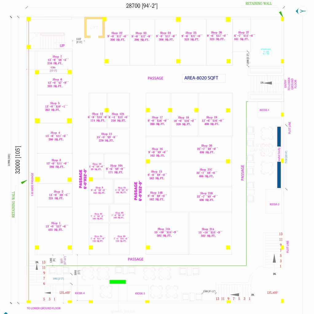 Floor Plan of Shalviya Mid Point Mart in Siddhartha Vihar, Ghaziabad - Image 434909