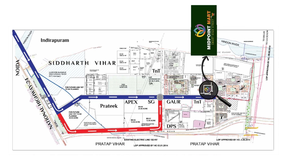 Location of Shalviya Mid Point Mart in Siddhartha Vihar, Ghaziabad - Image 434905