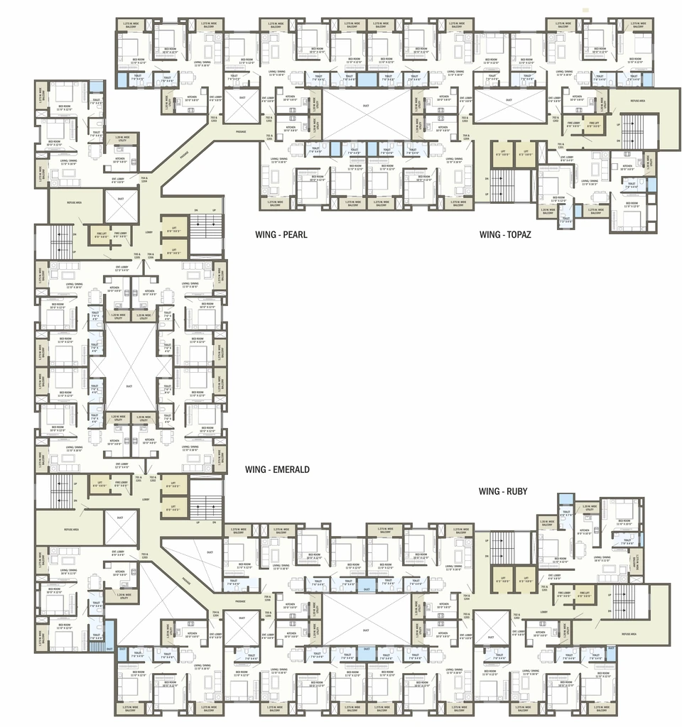 Floor Plan of MB Royal Empire in Besa, Nagpur - Image 434878