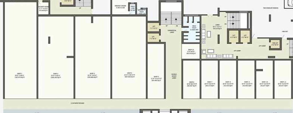 Floor Plan of Commercial Royal Empire in Besa, Nagpur - Image 434884